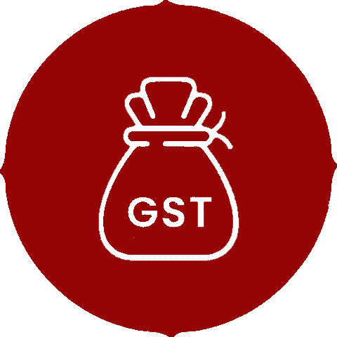 GST number icon for tax and registration details